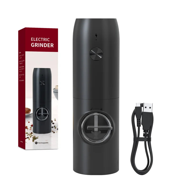 1PC/2PCS Electric Automatic Pepper Grinder Set Salt And Pepper Mill Adjustable Coarseness Spice Grinder for Kitchen