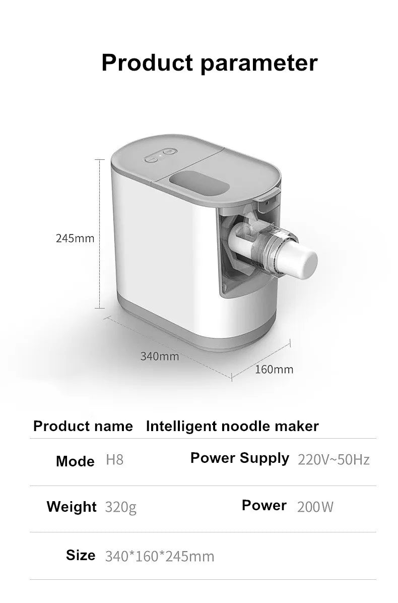 Automatic Pasta & Noodle Maker – 13 Molds