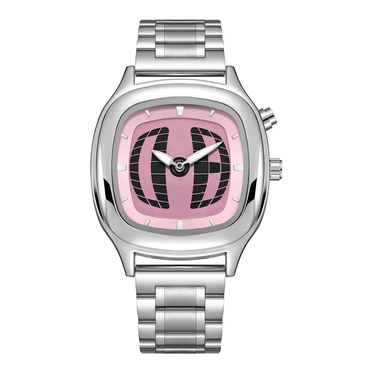 Fashionable creative men's watch y2k ins style pointer digital dual display luminous men quartz watch relojes para hombres