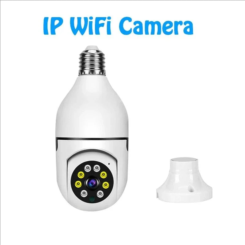 4G WiFi Bulb Security Camera with AI Tracking