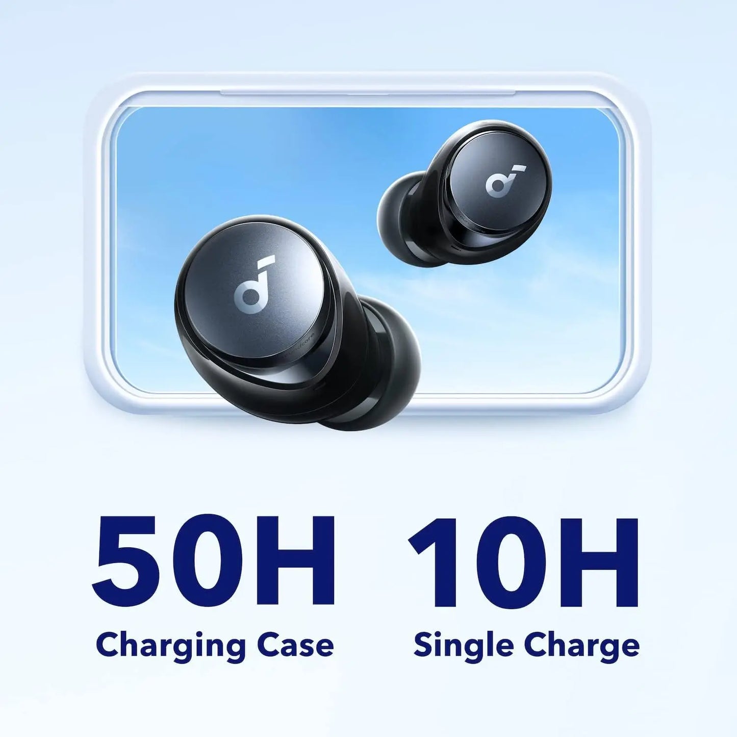 Soundcore by Anker Space A40 Adaptive Active Noise Cancelling Wireless Earbuds, Reduce Noise, Ultra Long 50H  (Refurbished)