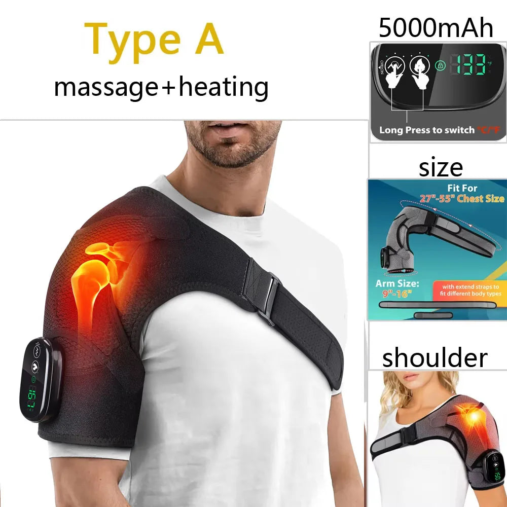 Electric Shoulder & Neck Heating Pad Massager