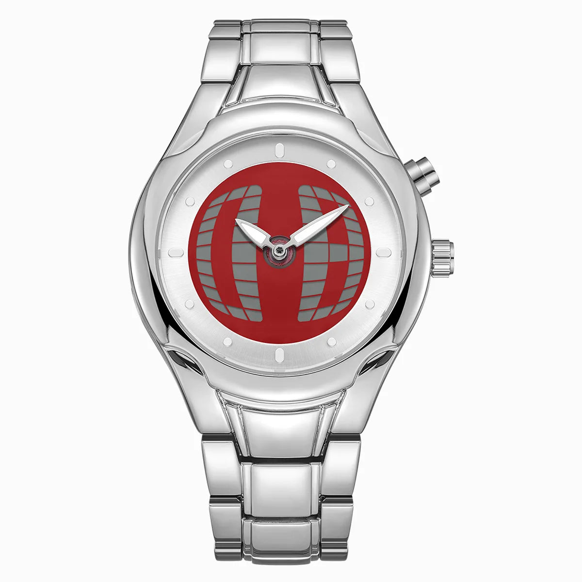 Fashionable creative men's watch y2k ins style pointer digital dual display luminous men quartz watch relojes para hombres