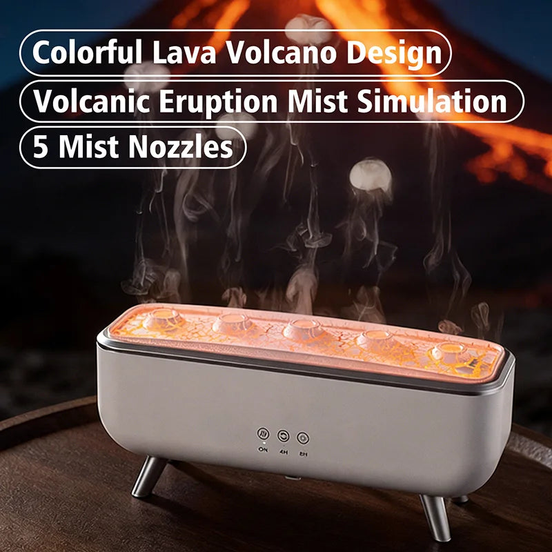 Volcanic Lava Humidifier & Aroma Diffuser – Ambient Home Decor