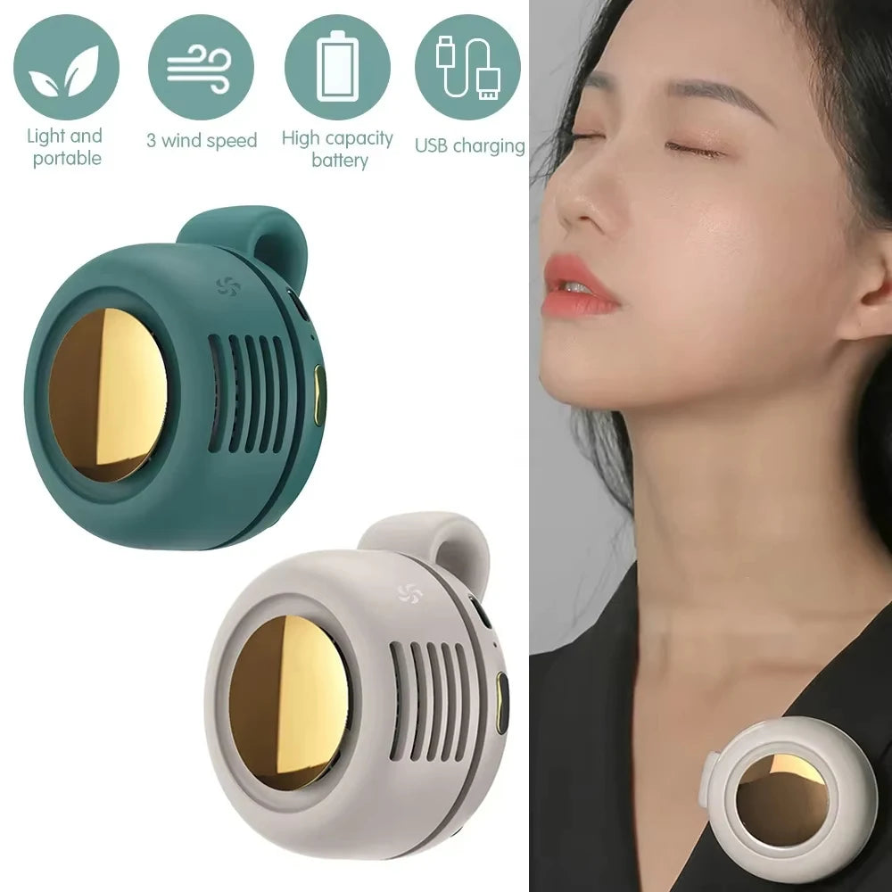 Portable Rechargeable Mini Fan – Clip & Desktop