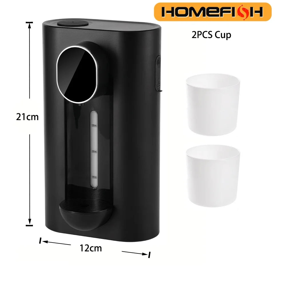 Wall Mounted Smart Mouthwash Dispenser with 2 Magnetic Cups USB-C Rechargeable Mouth Wash Machine For Household Bathroom