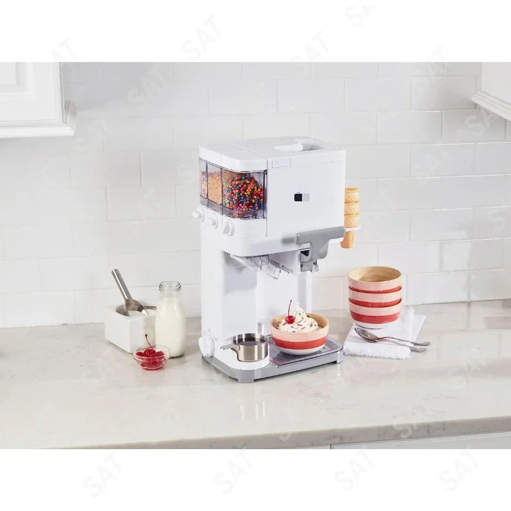 Multifunctional Dessert Mixing Appliance 1.5 Quart Capacity Home Kitchen Sorbet Gelato Daily Beverage Making Unit