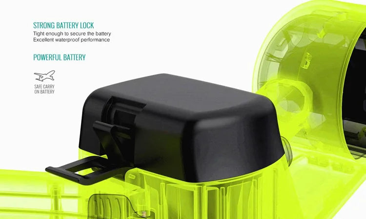 Asiwo Electric Sea Scooter 130Wh Portable Underwater Thruster, 35Mins Runtime Snorkeling Scooter for Travel, 30m Waterproof
