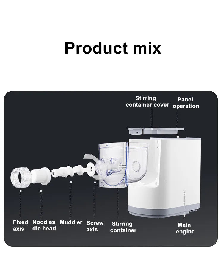 Automatic Pasta & Noodle Maker – 13 Molds