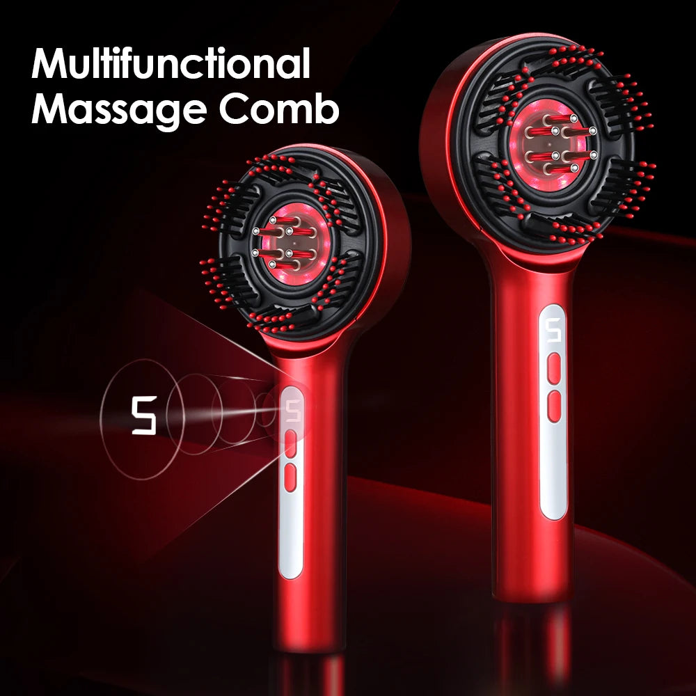 Electric Scalp Massager & Hair Growth Comb