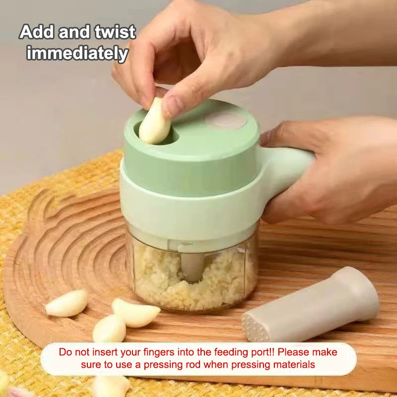 Electric Wireless Food Processor & Vegetable Chopper