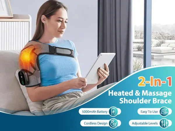 Electric Shoulder & Neck Heating Pad Massager