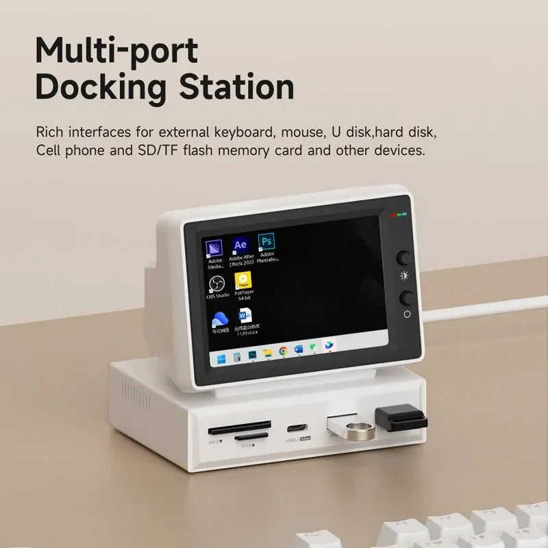 Hagibis 3.5" IPS Mini PC Monitor with USB-C Hub