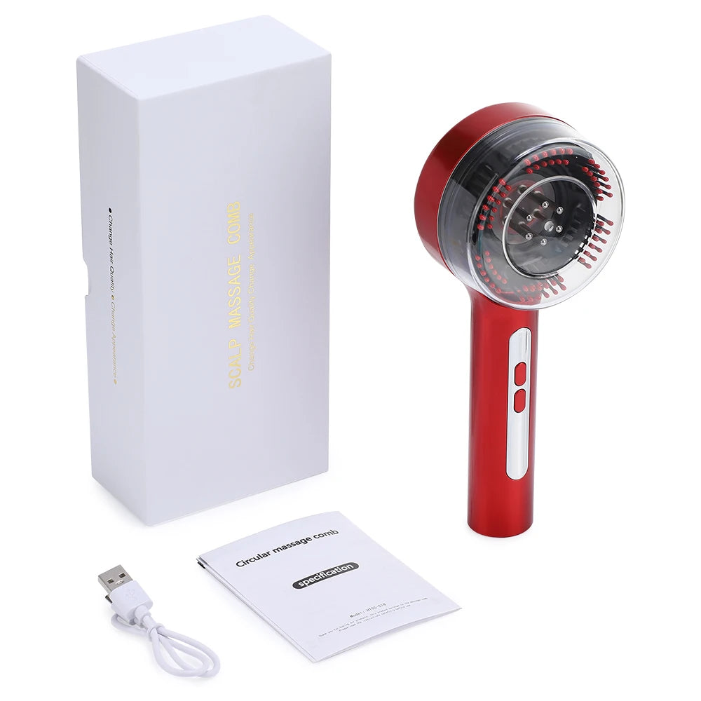 Electric Scalp Massager & Hair Growth Comb