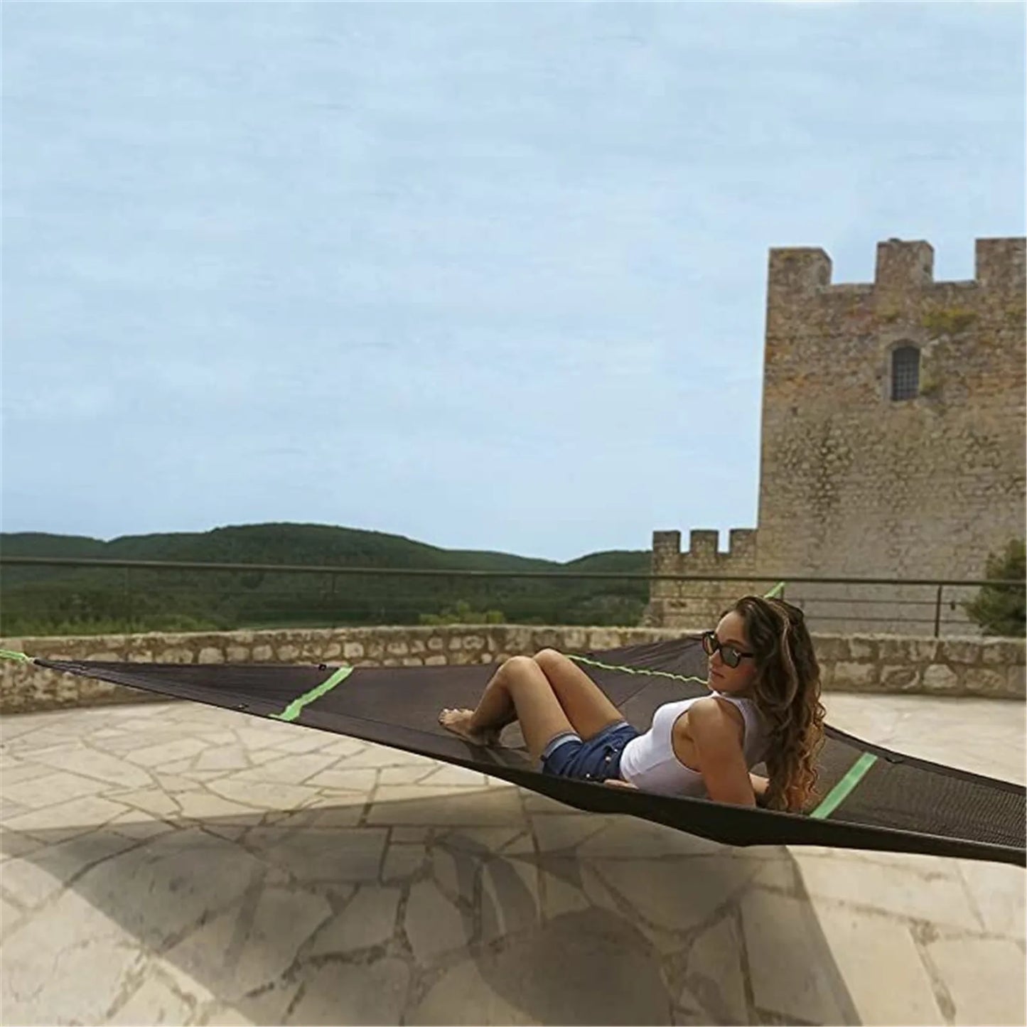 Portable Triangle Hammock – Outdoor & Garden Relaxation