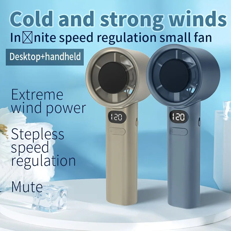 Handheld mini fan, powerful 400mAh wind speed, convenient USB charging, suitable for travel, outdoor activities, and summer