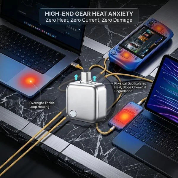 140W Smart USB-C Charging Adapter with Auto-Disconnect