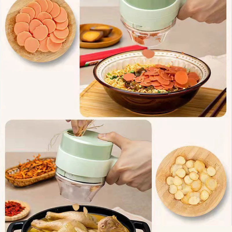 Electric Wireless Food Processor & Vegetable Chopper