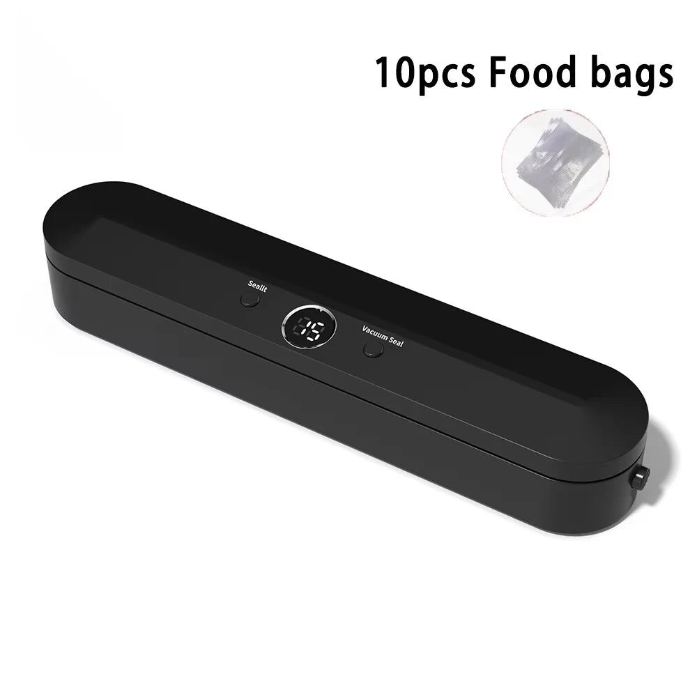 Automatic Vacuum Sealer Machine For Food Storage With 10pcs Free Food Saver Bags 220V Sealing Machine for Vacuum package