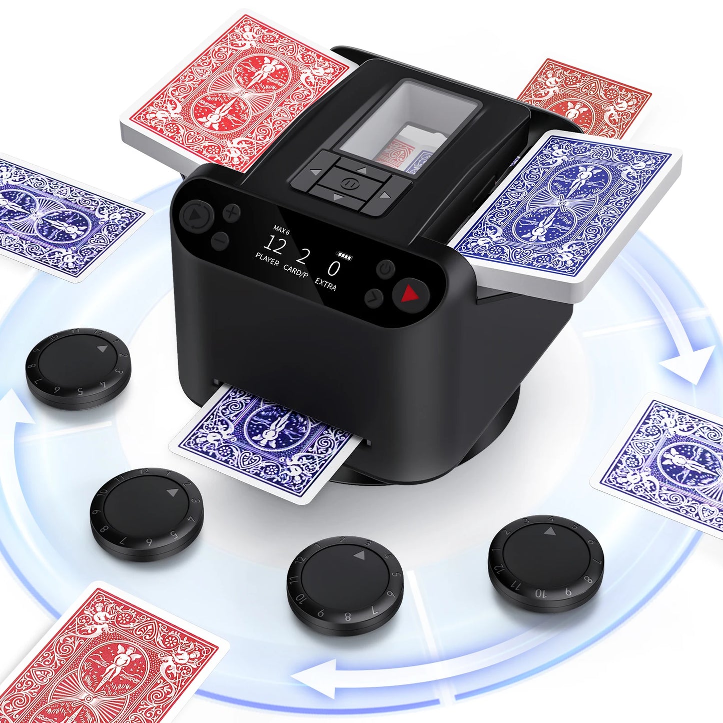 Automatic Card Shuffler – Up to 6 Decks