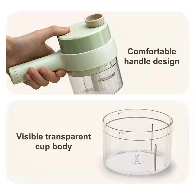 Electric Wireless Food Processor & Vegetable Chopper