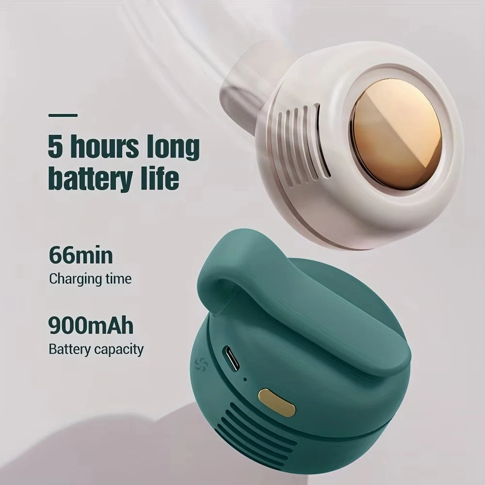 Portable Rechargeable Mini Fan – Clip & Desktop