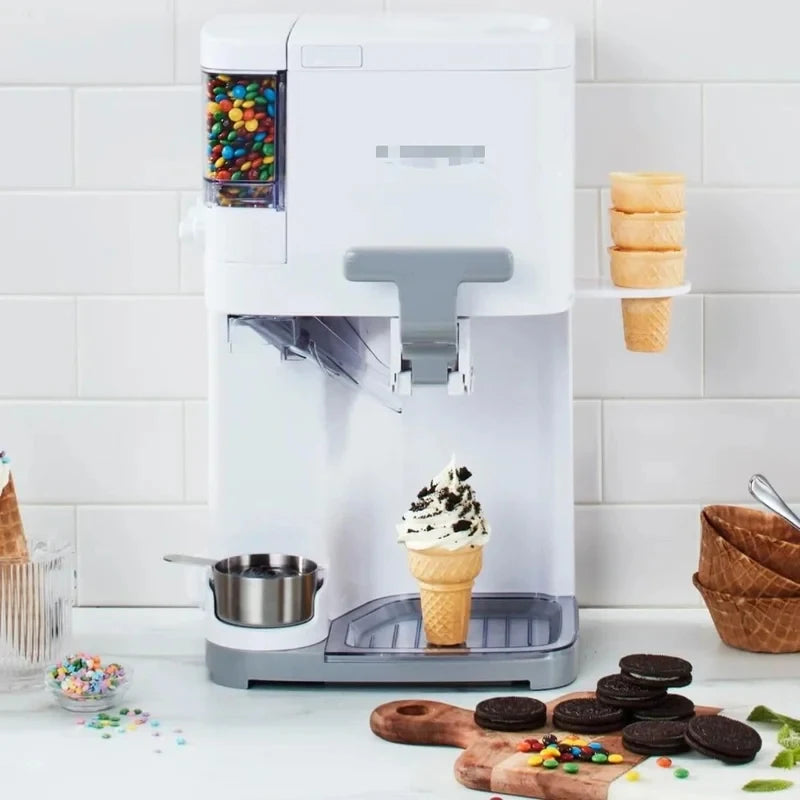 Multifunctional Dessert Mixing Appliance 1.5 Quart Capacity Home Kitchen Sorbet Gelato Daily Beverage Making Unit