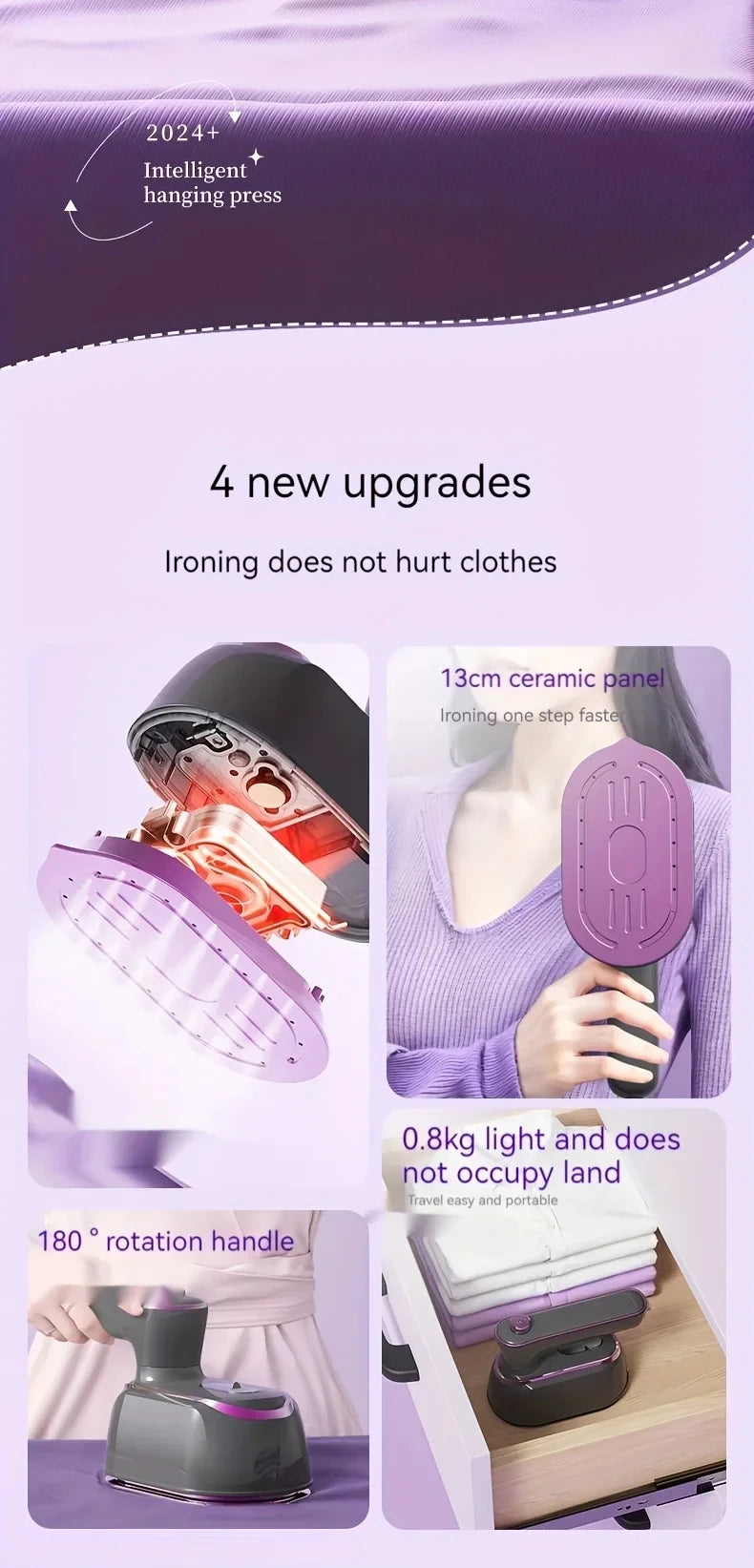 Portable Handheld Steam Iron – Travel & Home