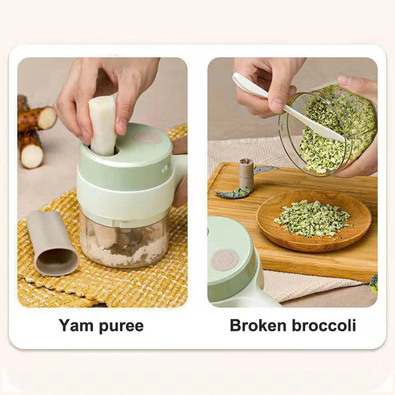 Electric Wireless Food Processor & Vegetable Chopper