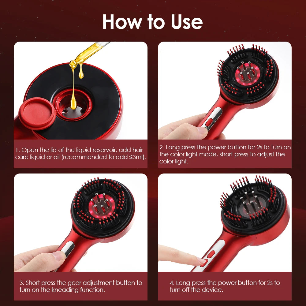 Electric Scalp Massager & Hair Growth Comb